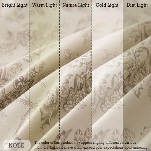 FADFAY Luxury 100% Cotton Percale King Sheet Set – 4-Piece Vintage Botanical Floral Bedding, Hotel-Quality Crisp & Breathable Sheets, Deep Pocket Fitted Sheet, Elegant French Country Cottage Style