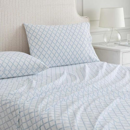 Martha Stewart - Twin Size Sheet Set with Fitted Sheet & Pillowcase