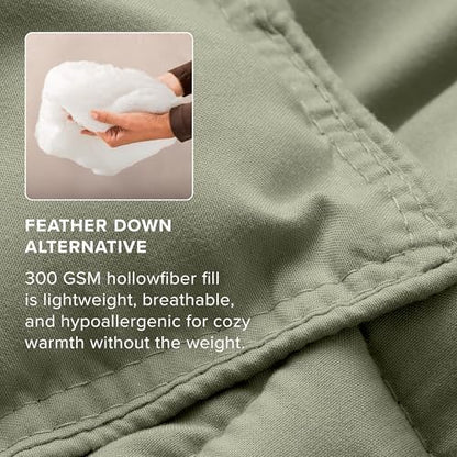 Bare Home Full Comforter Set - 1800 Ultra Soft (Full, Sage)