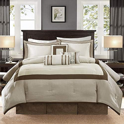 Madison Park Deluxe Hotel Style Comforter Set, 7PC King Bedding Set