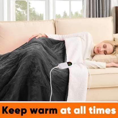 greenoak Heated Blanket Electric Throw Heating 50"X60",Gifts for Women