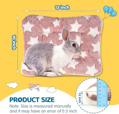 2 Pack Bunny Rabbit Bed - 10 x 13 Inch Upgraded-Thickness Pee Pads Bedding