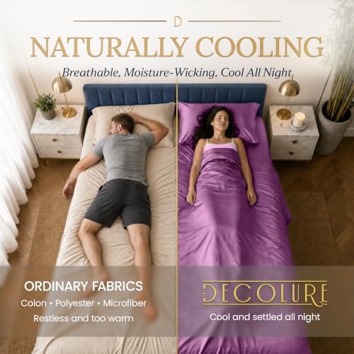 DECOLURE 100% Viscose Derived from Bamboo Sheets | 4 Pc Bed Set