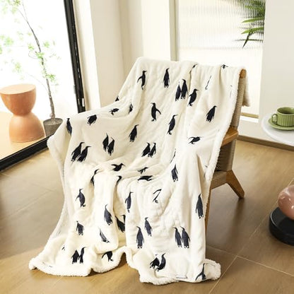 Electric Throw Blanket, Heated Throw Blanket Flannel Sherpa 50"x60"