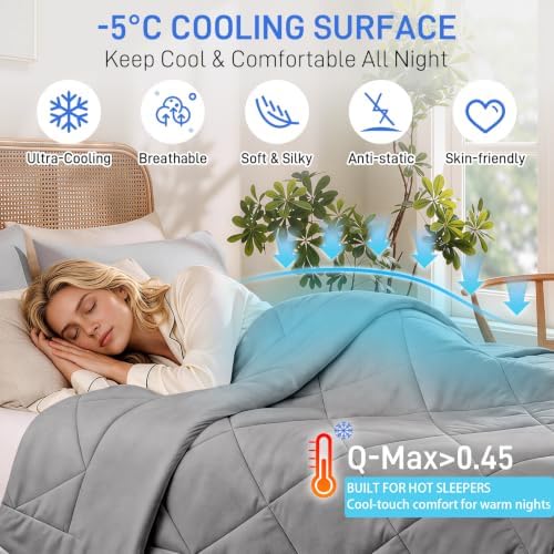 Cooling Comforter for Hot Sleepers Night Sweats Queen Summer/Fall Comforter