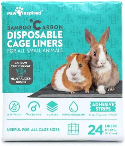 Paw Inspired Disposable Cage Liners, 28x17 Inch (C&C 2x1), 24 Count