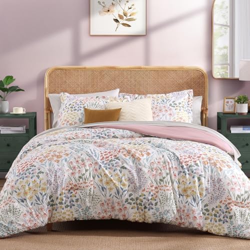 Full Size Comforter Sets - 7 Pieces Floral Bed in a Bag Full Bedding Set