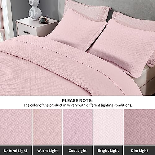 Maple&Stone Pink Quilt Set Twin/Twin XL, Extra Long Bedspread