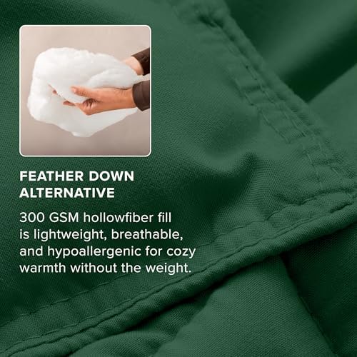 Bare Home Comforter Set - 1800 Ultra Soft (Twin/Twin XL, Forest Green)