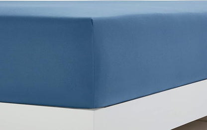 Clara Clark Bed Sheets, Premier 1800 Series 4 Piece Bed Sheet Set, Deep Pocket, Wrinkle, Fade, Stain Resistant, Luxury Soft Bedding Sheets & Pillowcases, Full, Blue Heaven