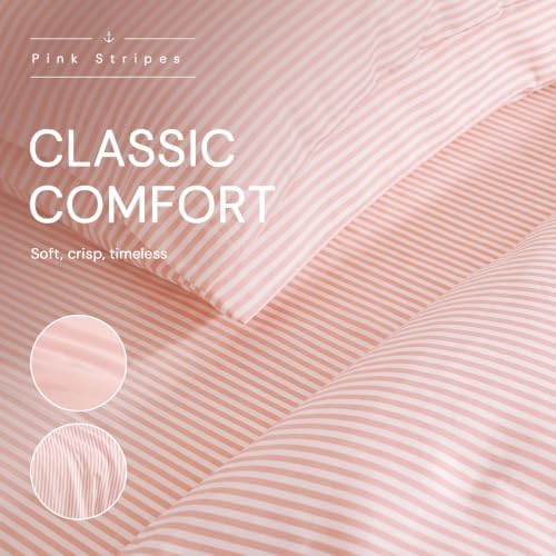 Monbix Full Size Comforter Sets-7 Pieces Soft Bed in a Bag Full Bedding Set