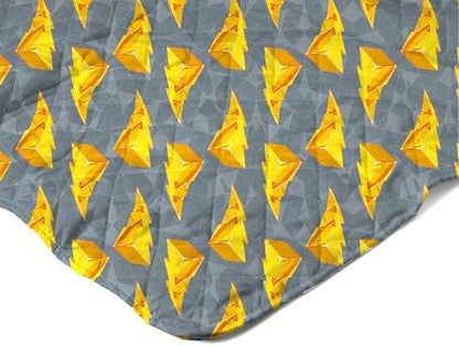 Northwest Power Rangers Geo Power Twin Quilted Blanket, Comfy Throw, Adults Boys Girls, Soft Lightweight Bedding for Bed, or Couch, 60 x 90 inches