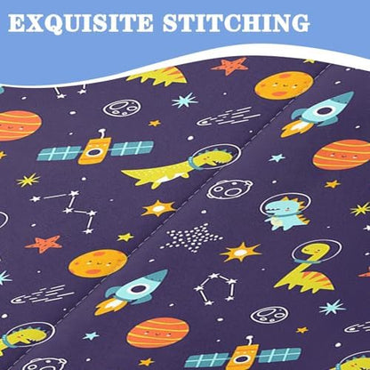 Nesker Dinosaur Full Zipper Bedding for Boys, 3-Piece-All-in-one