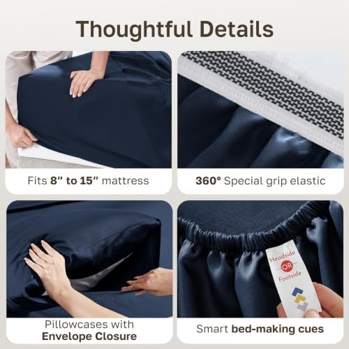 California Design Den 100% Egyptian Cotton Full Size Bed Sheet Set