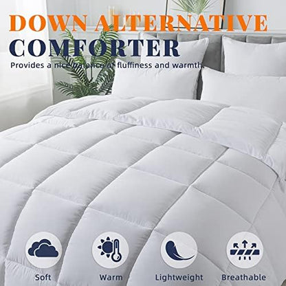 Down Alternative Comforter White Full Size - All Season Duvet Insert