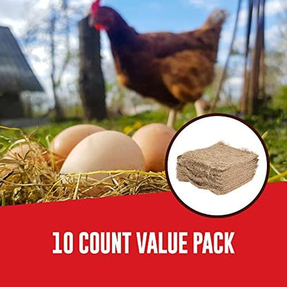 PRECISION PET Chicken Nesting Pads by Petmate – 13” x 13” Premium Chicken Bedding Fit Most Nesting Boxes – 40 Pack,Beige, Made in USA