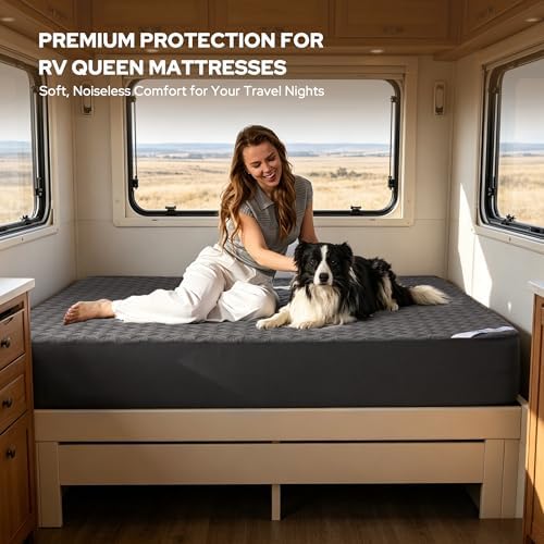 BEDLORE Waterproof RV Queen Size Mattress Protector, Deep Pocket Fit