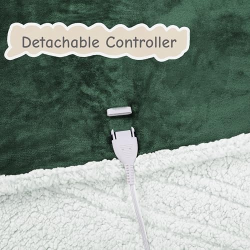 Soypipo Electric Heated Blanket 84"x90", 9 Heat Settings 10-Hour Auto-Off