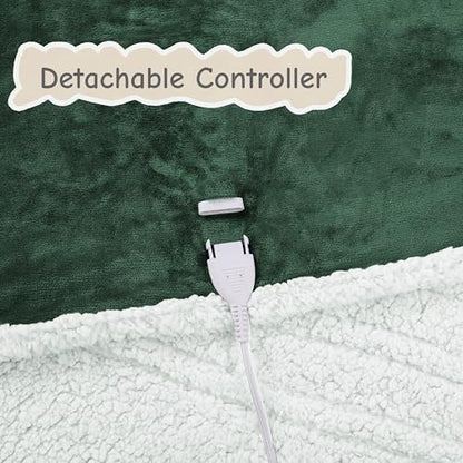 Soypipo Electric Heated Blanket 84"x90", 9 Heat Settings 10-Hour Auto-Off