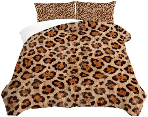 Brown Cheetah Bedding Twin Leopard Print Comforter for Girls