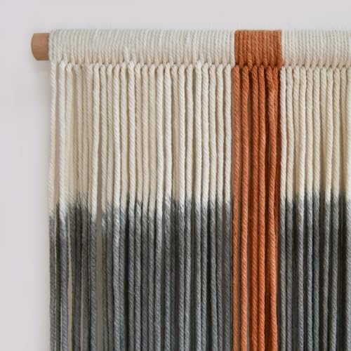Macrame Wall Hanging Green Boho Fiber Art for Bedroom Room 27"W x 19"L