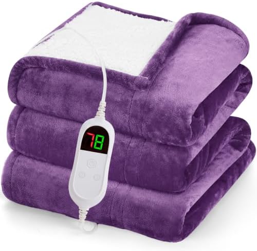 greenoak Heated Blanket Electric Throw Heating 50"X60",Gifts for Women