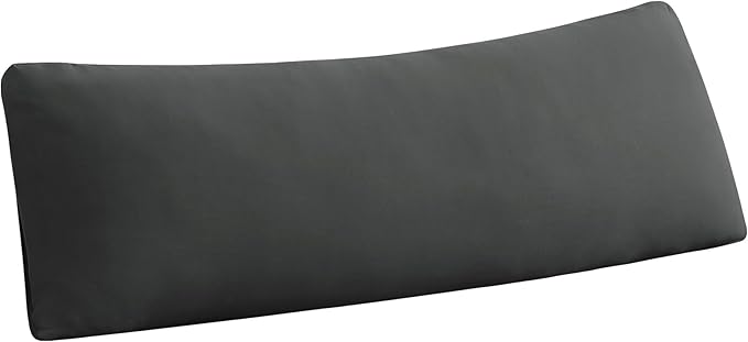 Stretchy Body Pillow Case Cover - Jersey Knit Long Pillowcase for Body Pillow, 1 Pack - Envelope Closure & Skin-Friendly, Soft and Breathable for Sleeping, 20"x54", Dark Gray