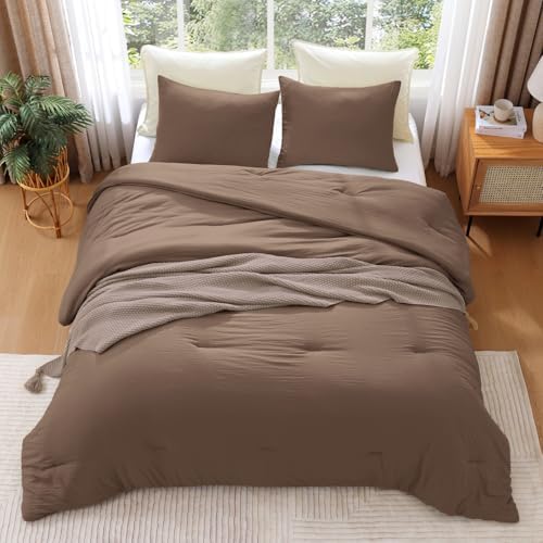 WRENSONGE Oversized King Comforter Set-3 Pieces Soft Comforter Size Bedding