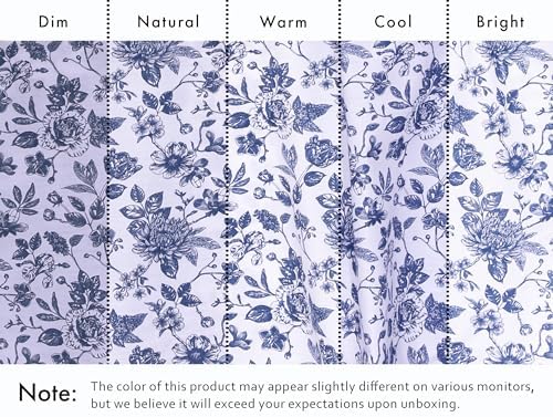 RUVANTI 100% Cotton California King Sheet Set, Percale Sheets, Wild Flower