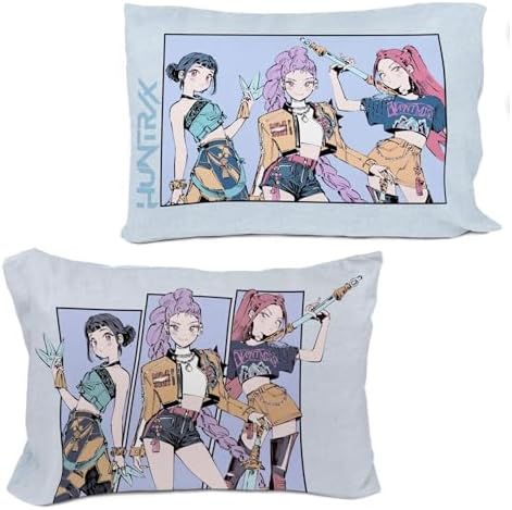 Jay Franco K-Pop Demon Hunters Twin/Full Comforter Set, Reversible, Super Soft, 2 Piece with Pillowcase, Huntrix