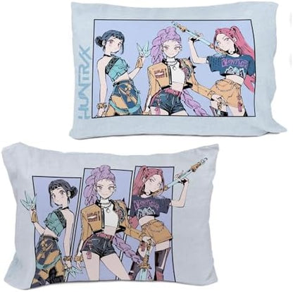 Jay Franco K-Pop Demon Hunters Twin/Full Comforter Set, Reversible, Super Soft, 2 Piece with Pillowcase, Huntrix