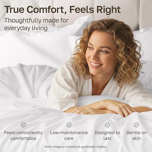 California Design Den Softest 100% Cotton Sateen Twin Sheets Set, 3 Pcs Set