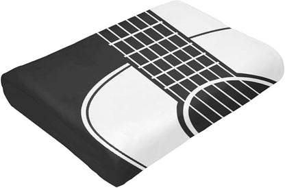 Guitar Blanket Super Soft Warm Fluffy Fleece Flannel Music Instrument Throw Blanket Cozy Fuzzy Plush Stuff Bedding Blankets Gifts for Women Kids Boys Girls Adults 50"X40"