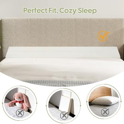 Bed Wedge Pillow for Headboard, King Size Gap Filler Mattress