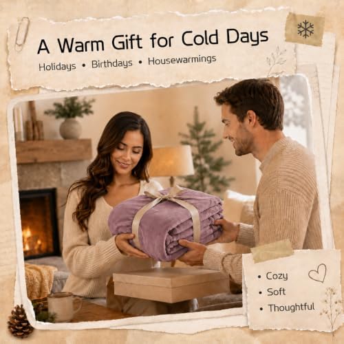 ReyyNio Electric Heated Blanket Full Size 72"x84", 10H Auto-Off, Purple
