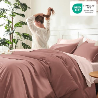 Litanika Misty Pink Twin/Twin XL Comforter Set, 2 Pcs Lightweight Bed Set