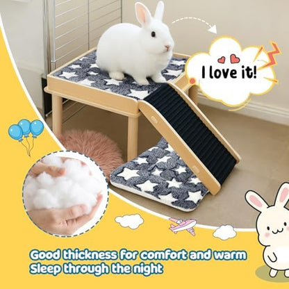 2 Pack Bunny Rabbit Bed - 10 x 13 Inch Upgraded-Thickness Pee Pads Bedding