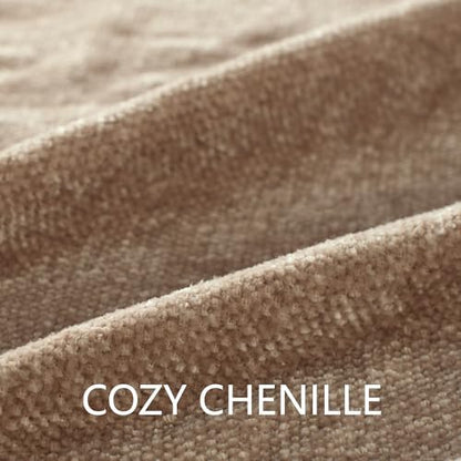 Chenille Throw Blanket for Couch 50" x 60", Taupe