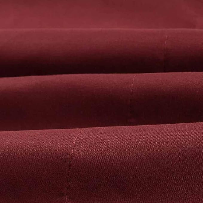 Microfiber Standard Bed Pillowcases 2 Pack, Super Soft Bed Pillow Covers Envelope Closure, Wrinkle, Fade and Stain Resistant, 20x26, Bulgari Red
