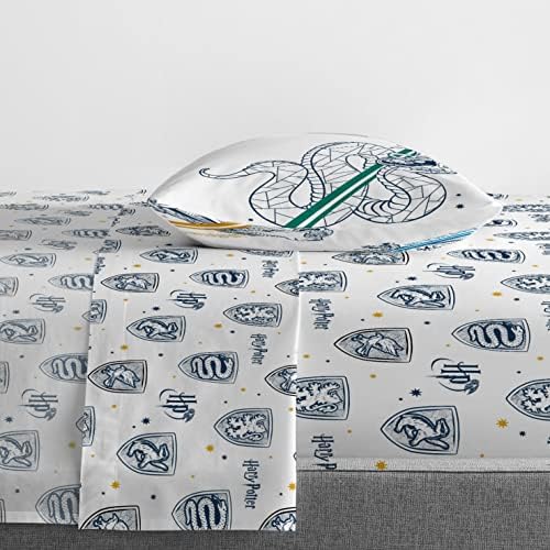 Harry Potter Twin Comforter Set 5 Piece Kids Bedding, Gray