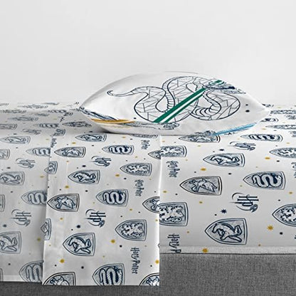 Harry Potter Twin Comforter Set 5 Piece Kids Bedding, Gray