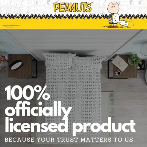 Peanuts Snoopy Bedding Super Soft Cozy Microfiber 4 Piece Queen Sheet Set, (Officially Licensed Product) By Franco