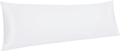 NTBAY Egyptian Cotton Body Pillowcase - 500 Thread Count Cotton Body Pillow Cover - Soft and Breathable Envelope Closure Body Pillowcase for Adults, 20x54 Inches, White