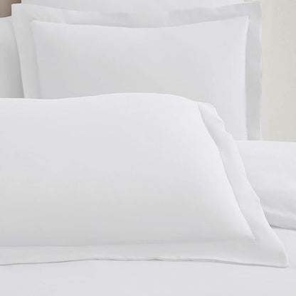 Mellanni Duvet Cover Set - 5 PC Iconic Collection Bedding Set - Hotel Luxury, Extra Soft & Cooling - Microfiber - Button Closure and Corner Ties (Oversized Queen, White)