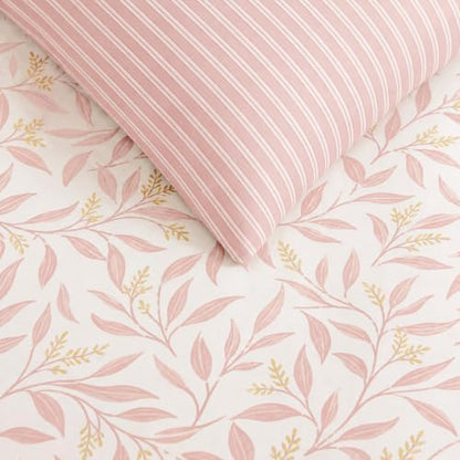 Monbix Queen Comforter Set-7 Pieces Floral Bed in a Bag Queen Bedding Sets