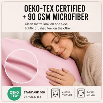 CozyLux Queen Sheet Set 6-Piece, 21-Inch Deep Pocket, Soft Brushed Feel