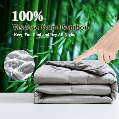 Bamboo Viscose Summer Comforter/Blanket Twin Size, 68 x 90 Inches