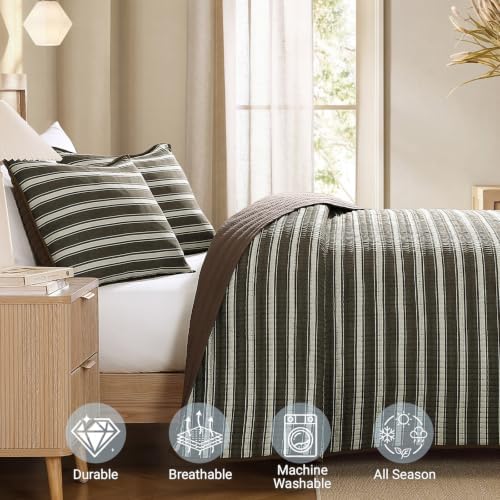 King Size Quilt-Lightweight Bedspreads Brown King Quilt Bedding Set