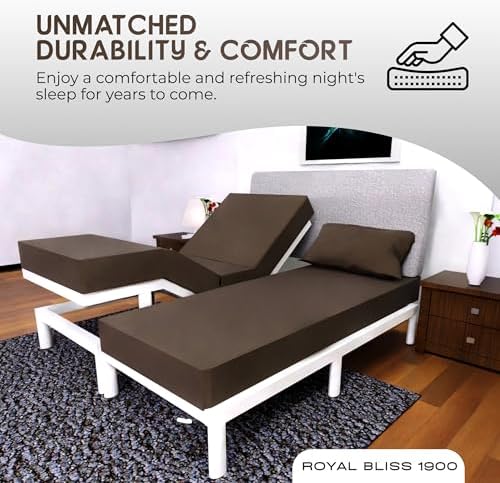 Split King Sheets Set with 2 Twin XL Fitted Sheet - 5 Piece Bedding - Wrinkle Free, Fade Resistant, Double Brushed Microfiber - Deep Pockets/Easy Fit (Chocolate)