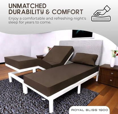 Split King Sheets Set with 2 Twin XL Fitted Sheet - 5 Piece Bedding - Wrinkle Free, Fade Resistant, Double Brushed Microfiber - Deep Pockets/Easy Fit (Chocolate)